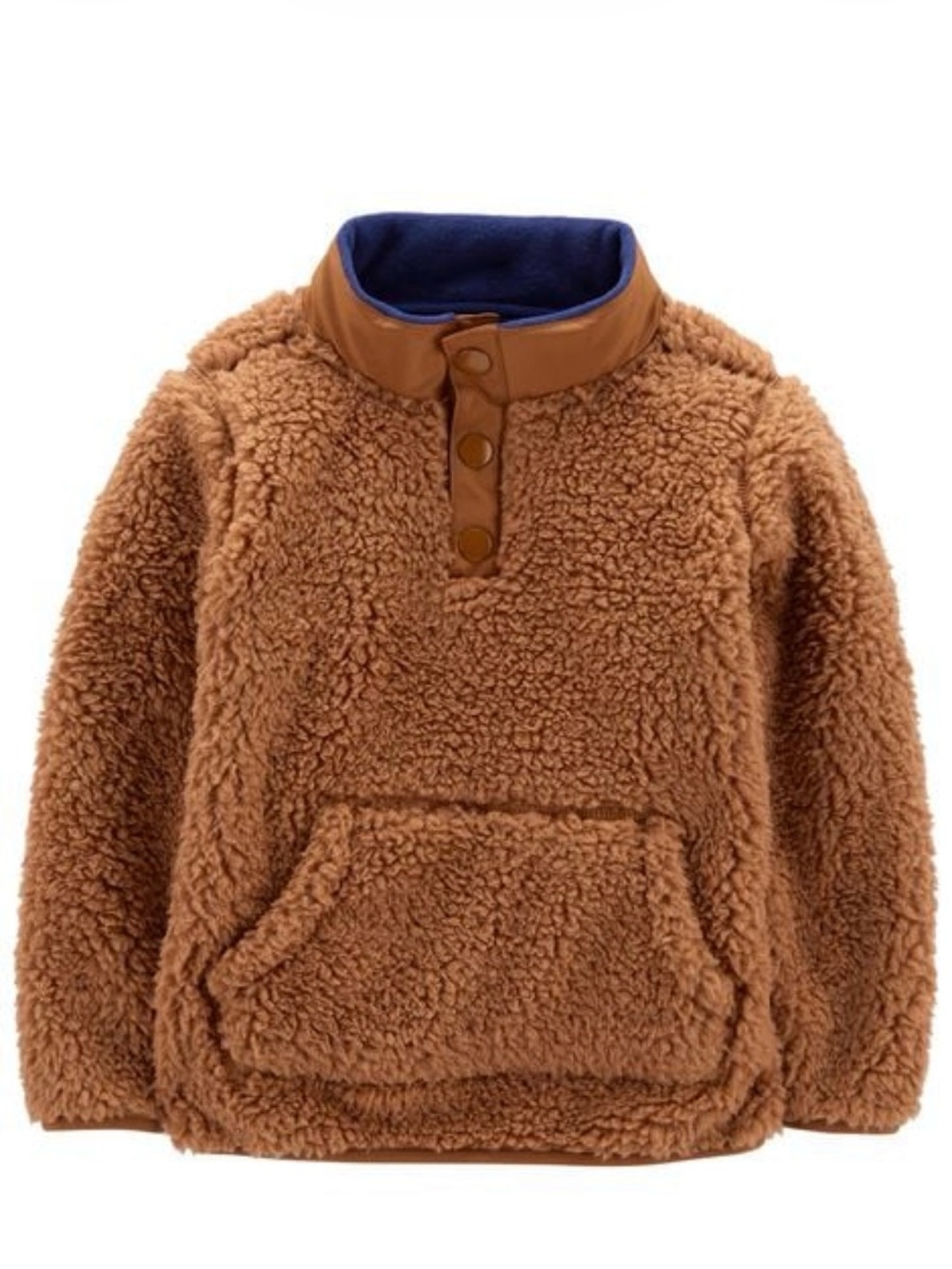 Carters Kid Sherpa Pullover Size 12m Quarter Zip (Button) boys
